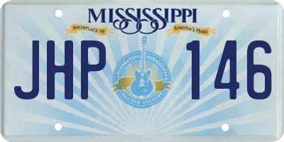 MS license plate JHP146