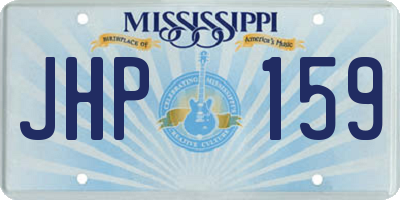 MS license plate JHP159