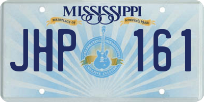 MS license plate JHP161