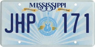MS license plate JHP171
