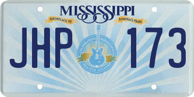MS license plate JHP173
