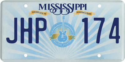 MS license plate JHP174