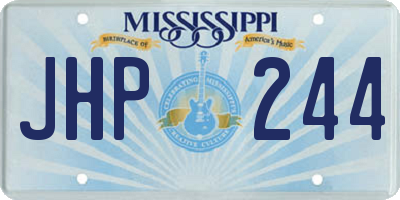 MS license plate JHP244