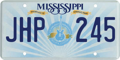 MS license plate JHP245