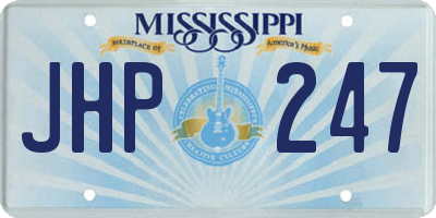 MS license plate JHP247