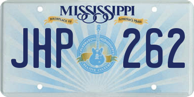 MS license plate JHP262