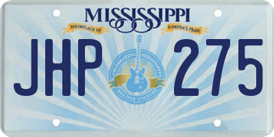 MS license plate JHP275