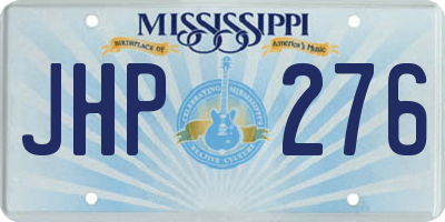 MS license plate JHP276