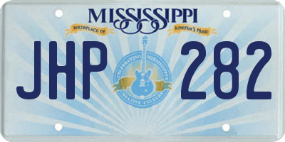 MS license plate JHP282