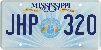 MS license plate JHP320