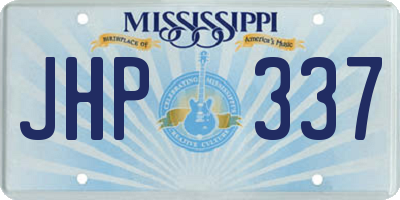MS license plate JHP337