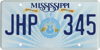 MS license plate JHP345