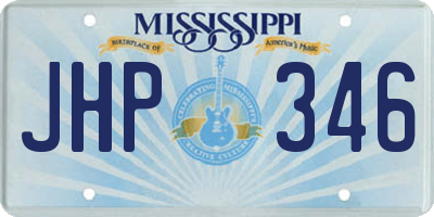 MS license plate JHP346