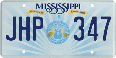 MS license plate JHP347
