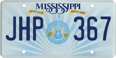 MS license plate JHP367