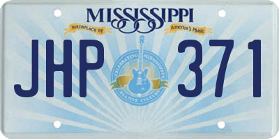 MS license plate JHP371