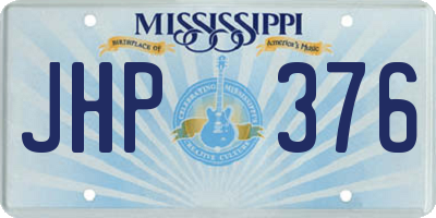 MS license plate JHP376