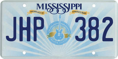 MS license plate JHP382
