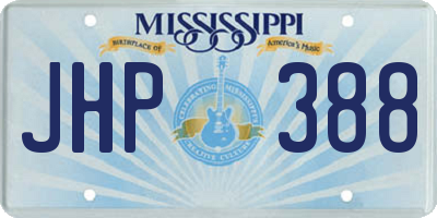 MS license plate JHP388