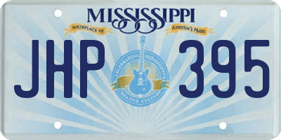 MS license plate JHP395