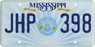 MS license plate JHP398