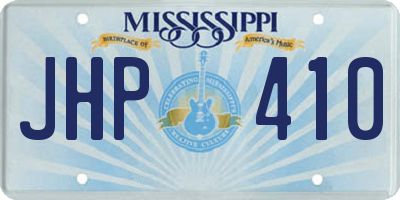 MS license plate JHP410