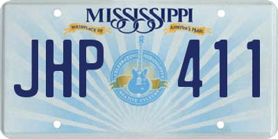MS license plate JHP411