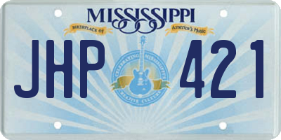 MS license plate JHP421