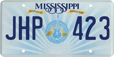 MS license plate JHP423