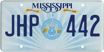 MS license plate JHP442