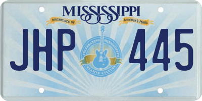 MS license plate JHP445