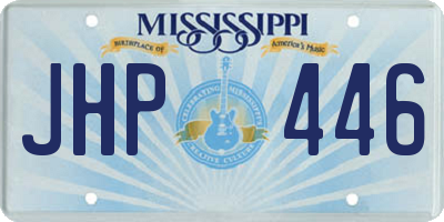 MS license plate JHP446