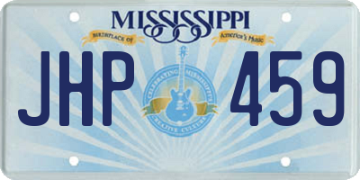 MS license plate JHP459