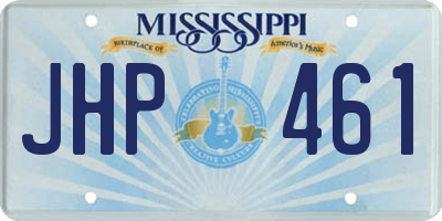 MS license plate JHP461