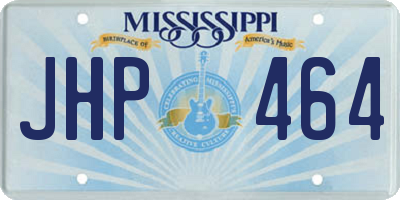 MS license plate JHP464