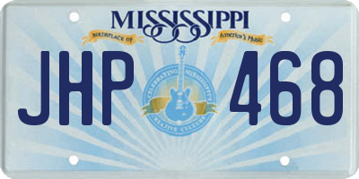 MS license plate JHP468