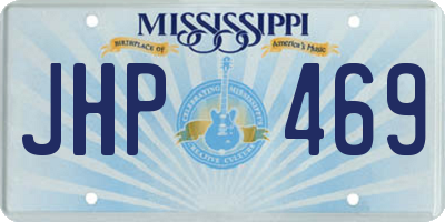 MS license plate JHP469