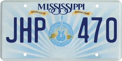 MS license plate JHP470