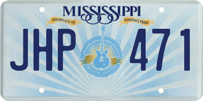 MS license plate JHP471
