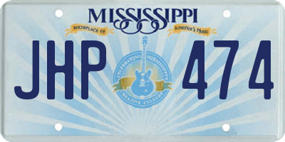 MS license plate JHP474