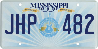 MS license plate JHP482