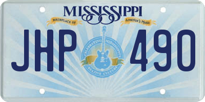 MS license plate JHP490