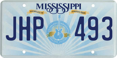 MS license plate JHP493