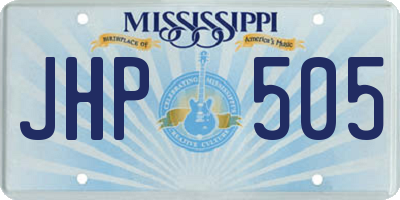 MS license plate JHP505