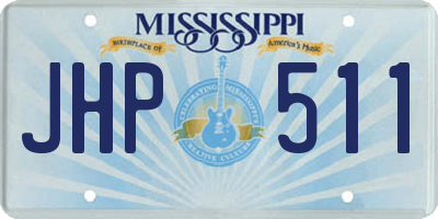 MS license plate JHP511