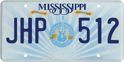 MS license plate JHP512