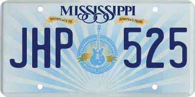 MS license plate JHP525