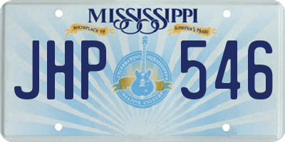 MS license plate JHP546