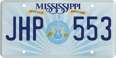 MS license plate JHP553