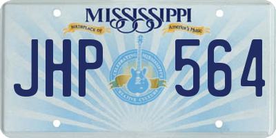MS license plate JHP564